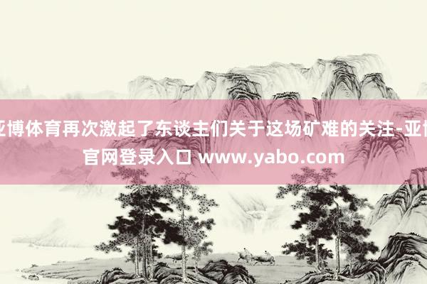 亚博体育再次激起了东谈主们关于这场矿难的关注-亚博官网登录入口 www.yabo.com