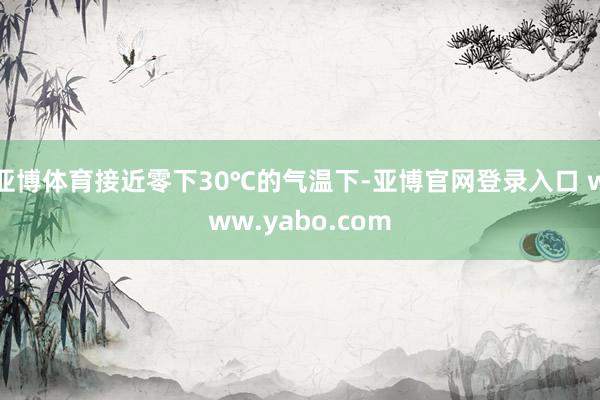 亚博体育接近零下30℃的气温下-亚博官网登录入口 www.yabo.com