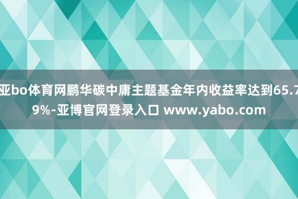 亚bo体育网鹏华碳中庸主题基金年内收益率达到65.79%-亚博官网登录入口 www.yabo.com