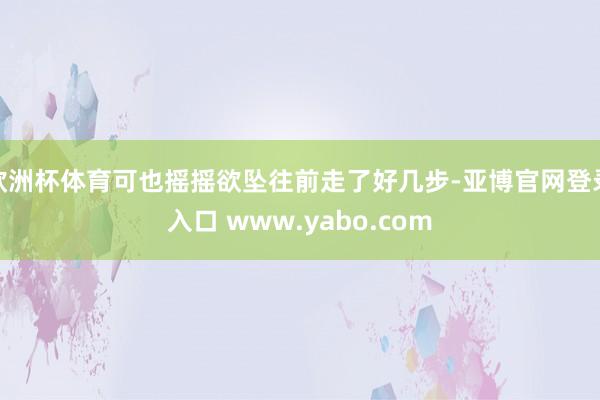 欧洲杯体育可也摇摇欲坠往前走了好几步-亚博官网登录入口 www.yabo.com