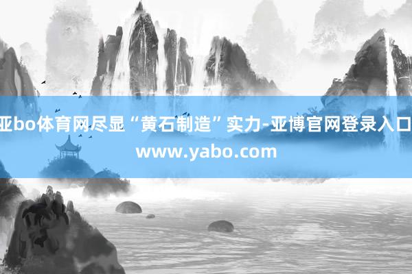 亚bo体育网尽显“黄石制造”实力-亚博官网登录入口 www.yabo.com