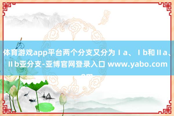 体育游戏app平台两个分支又分为Ⅰa、Ⅰb和Ⅱa、Ⅱb亚分支-亚博官网登录入口 www.yabo.com